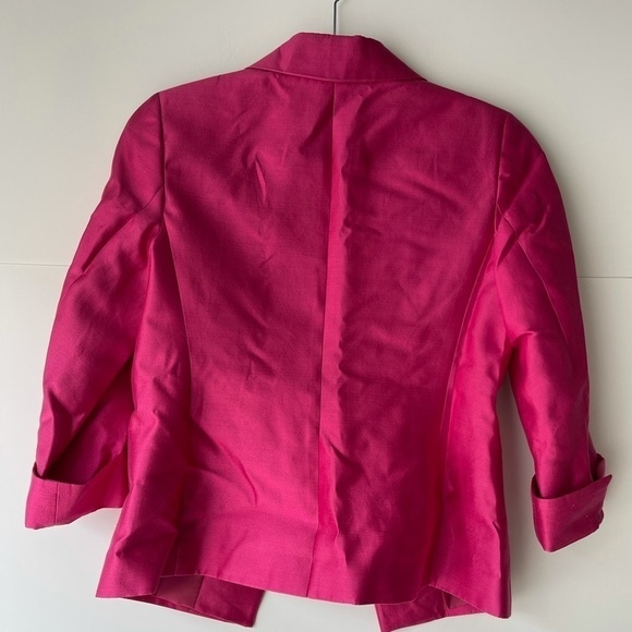 NWT ($200) Talbots Blazer Jacket Coat Office Career Work Pink Jacket, Sz 8 - Picture 6 of 14